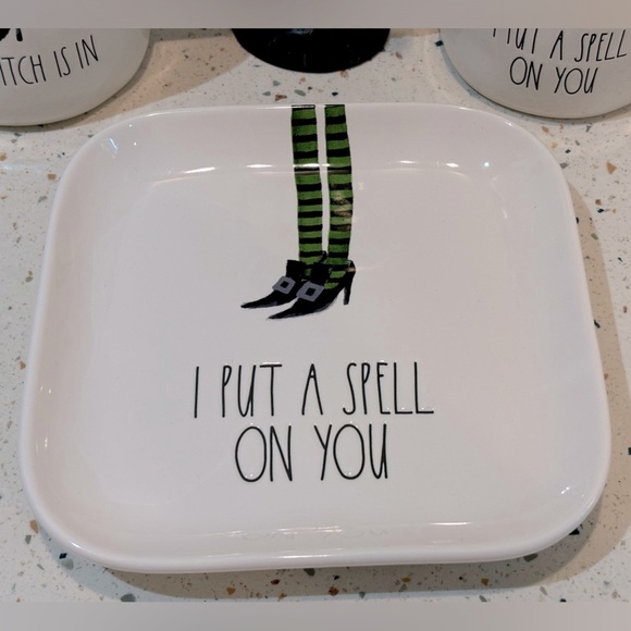 Rae Dunn Halloween Witch Mugs & Tray Dish I Put A Spell On You The Witch Is In - Picture 8 of 14